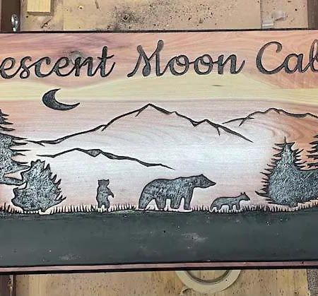 Crescent Moon Cabin Villa Сивиървил Екстериор снимка